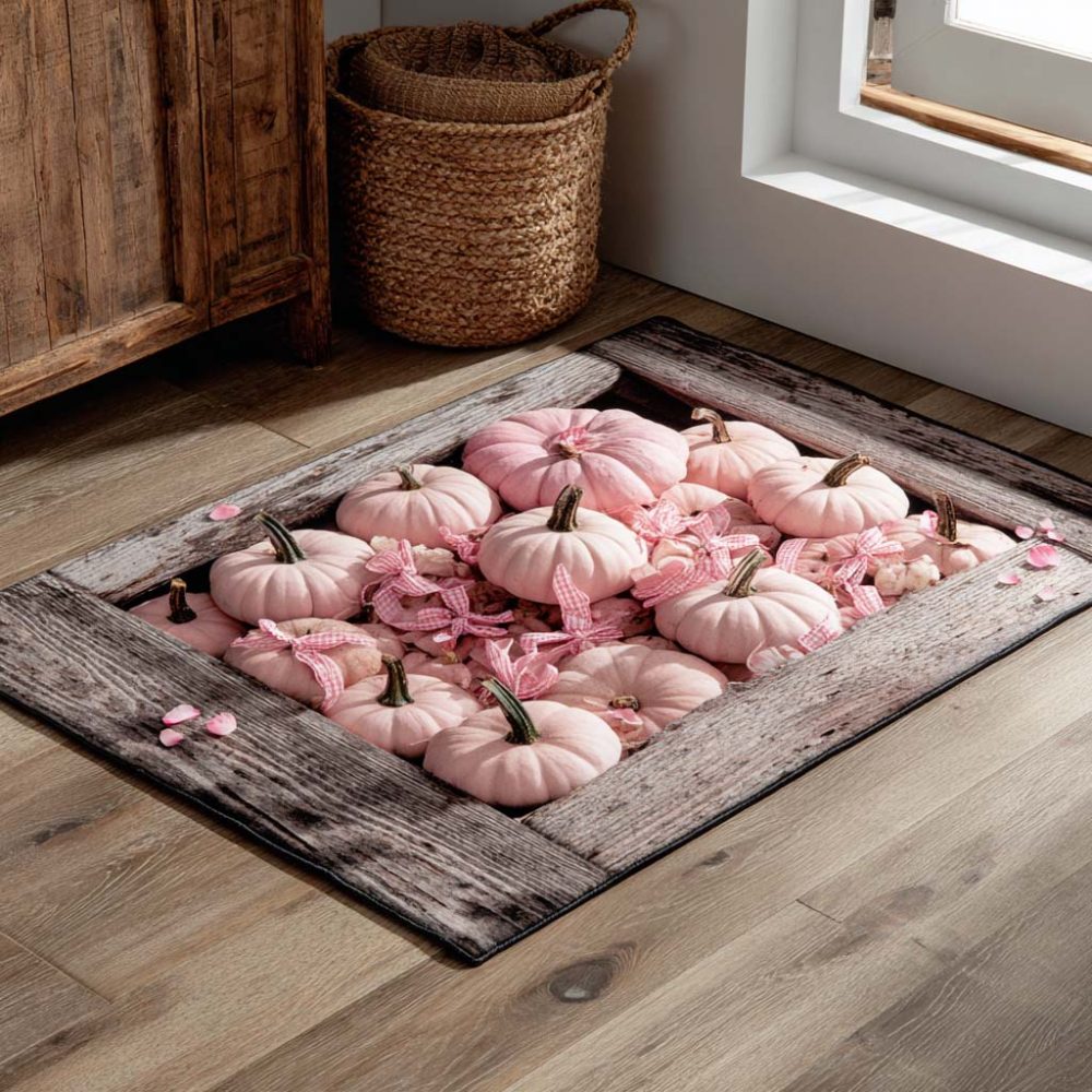 Blush Mini Patch Decorative Rug — Compact Accent Rug With Subtle Pattern, Soft Plush Finish, Machine-Washable & Easy-Care For Small Spaces