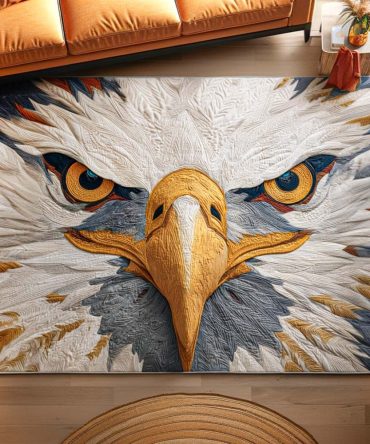 Bold Flight Area Rug — Graphic Aviary Pattern Rug, Modern Low-Pile Durable Area Rug, Stain-Resistant & Fade-Proof For High-Traffic Rooms