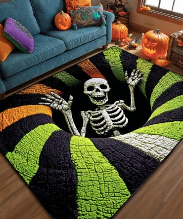 Bone Chiller Modern Rug — Cool-Neutral Area Rug With Subtle Texture, Low-Pile & Durable For Contemporary Living Rooms, Offices, Or Bedrooms