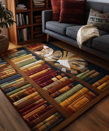 Book Nook Area Rug — Compact Cozy Accent Rug For Reading Corners & Kids Rooms, Durable Low-Pile, Machine-Friendly Care, Non-Slip
