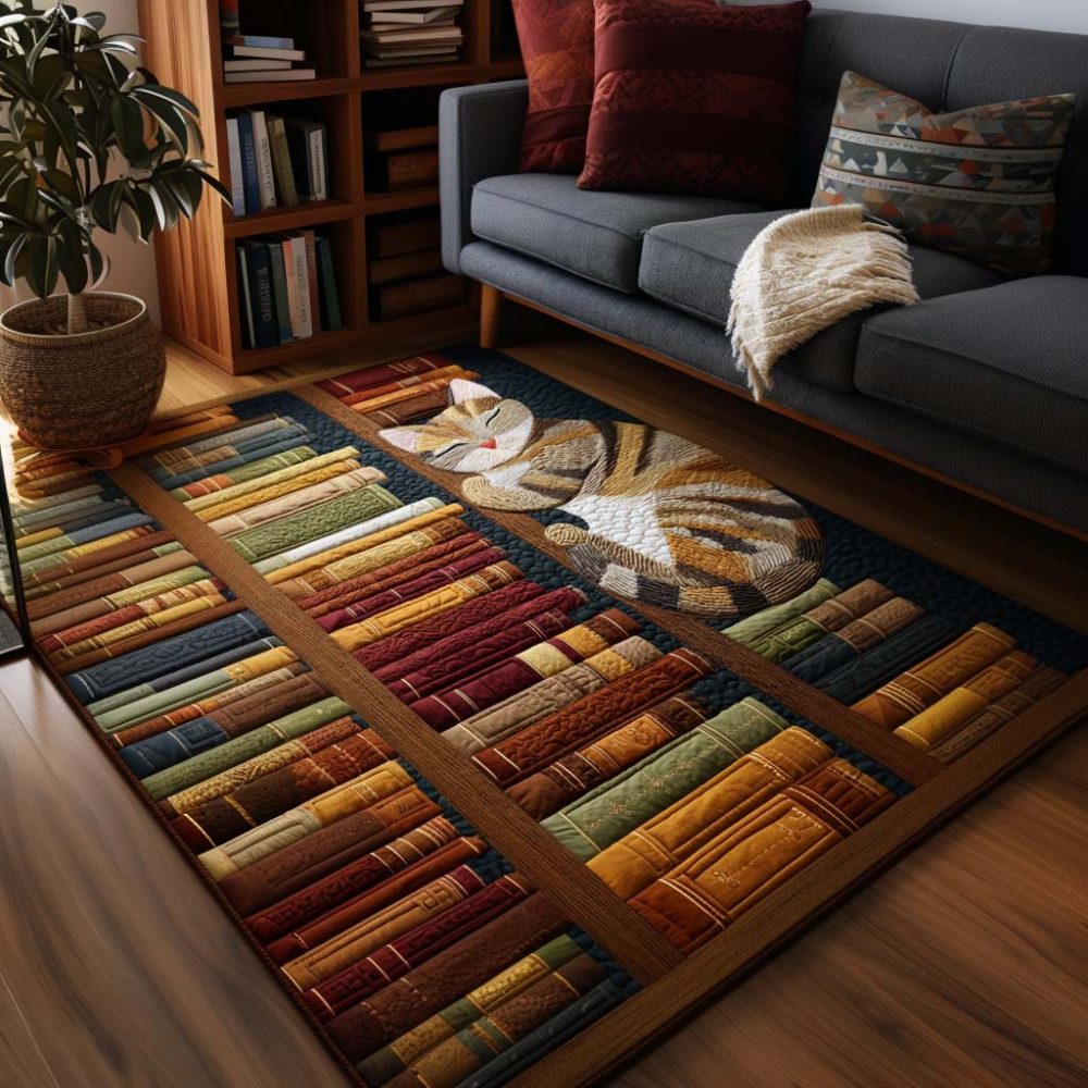 Book Nook Area Rug — Compact Cozy Accent Rug For Reading Corners & Kids Rooms, Durable Low-Pile, Machine-Friendly Care, Non-Slip