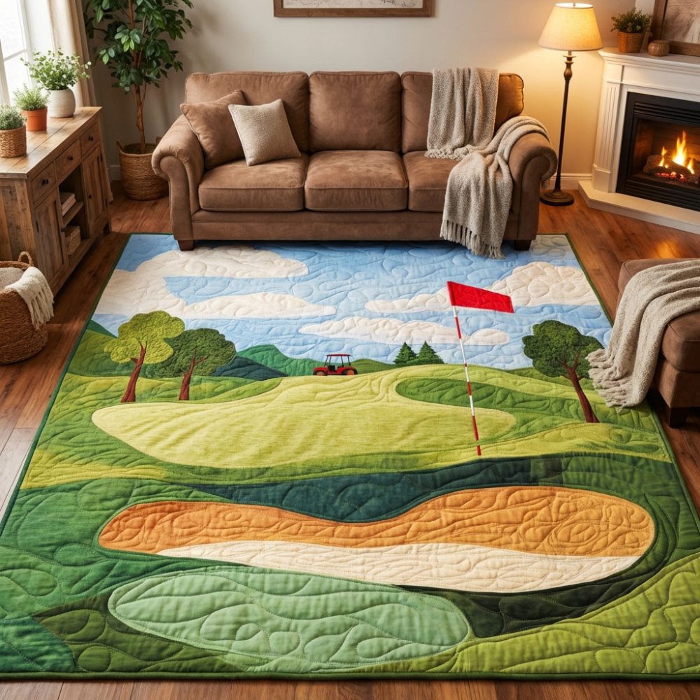 Caddy Path Geometric Area Rug — Contemporary Low-Pile Accent Rug For Living Room, Dining Room & Office, Durable Easy-Care Design