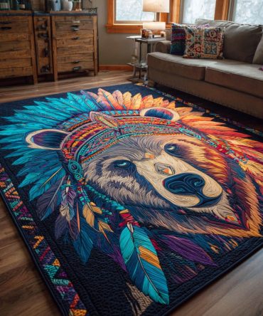 Colorful Canyon Runner Rug — Narrow Hallway Runner With Bold Southwestern Pattern, Durable Stain-Resistant Low-Pile Runner For High-Traffic Areas