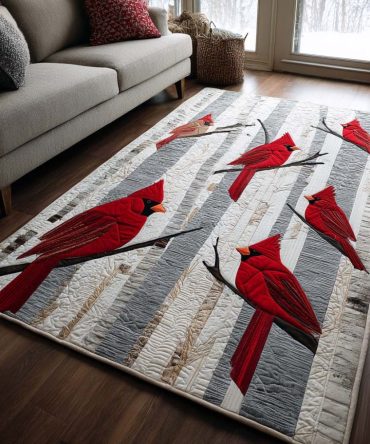 Cardinal Haven Vintage Ornate Area Rug — Warm Red & Gold Traditional Floral Runner, Durable Low-Pile Home Accent