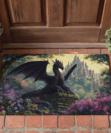 Castle Sentinel Heavy-Duty Welcome Mat — Medieval-Inspired Entry Rug For Porch, Durable, Weatherproof & Slip-Resistant
