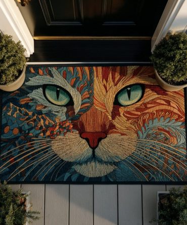 Cozy Cat Haven Door Mat — Charming Indoor/Outdoor Welcome Rug, Durable Non-Slip Surface, Ideal Gift For Cat Owners