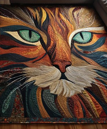 Cat Majesty Luxe Area Rug — Regal Feline Portrait With Ornate Borders, Premium Soft Fibers, Low-Pile Durable Accent Rug For Living Room