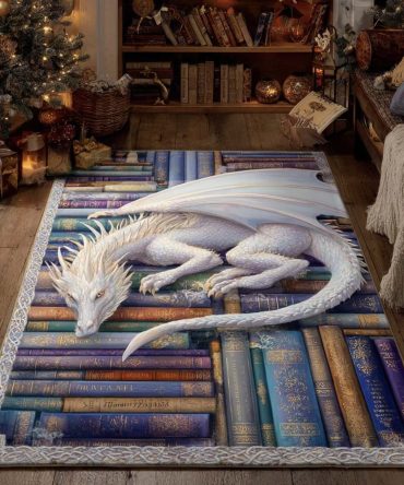 Celestial Pearl Dragon Luxury Area Rug — Ornate Eastern Dragon Motif, Premium Soft Pile Rug For Elegant Living Rooms And Studies