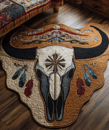 Celestial Spirit Custom Shape Accent Rug — Distinctive Spiritual Motif, Custom-Cut Boho Rug For Meditation Corners And Galleries