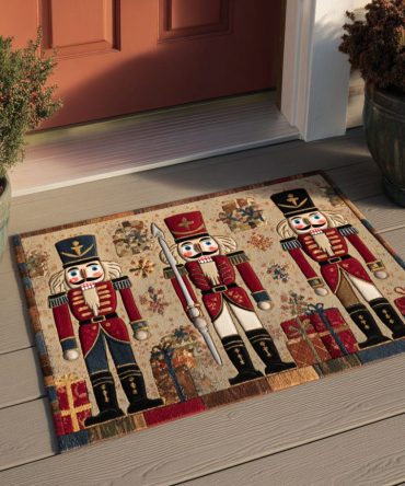 Christmas Eve Charm Holiday Doormat - Festive Coir Welcome Mat, Weather-Resistant Seasonal Entrance Rug With Non-Slip Backing For Front Door