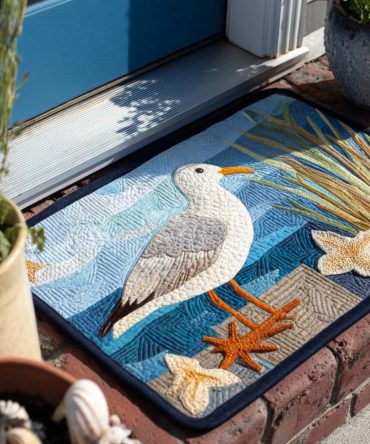 Coastal Flyer Nautical Doormat — Ocean-Themed Welcome Mat, Weather-Ready Outdoor/Indoor Rug For Beach Houses & Porches