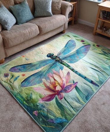 Vibrant Color Bloom Area Rug — Lively Floral Abstract Accent Rug For Living Room, Bedroom & Kids Spaces; Fade-Resistant, Plush