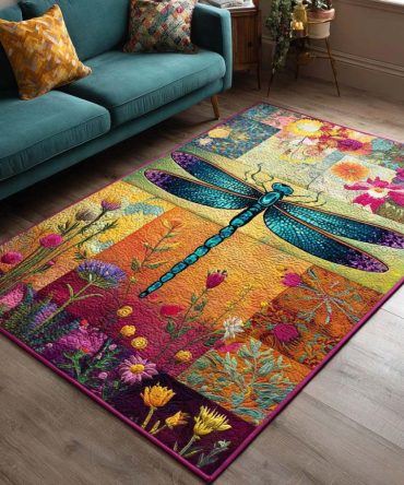 Wings Of Color Decorative Rug — Abstract Colorful Area Rug For Living Room, Bold Pattern With Plush Feel And Versatile Fit