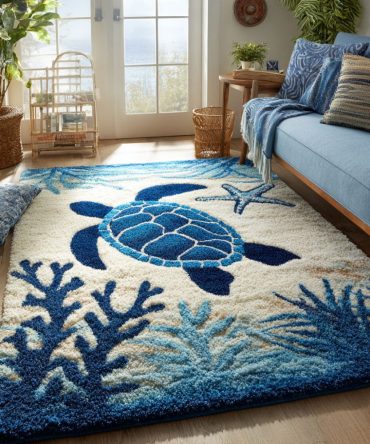Coral Companion Accent Rug — Coastal-Inspired Area Rug With Soft Coral Hues, Cozy Addition For Beachy Living Rooms And Bedrooms