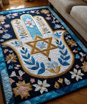 Covenant Patterns Area Rug — Timeless Geometric Accent Rug, Low-Pile Durable Construction, Non-Slip & Fade-Resistant