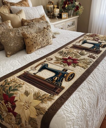 Comfort Quilted Bed Runner — Cozy Seam Design For Relaxed Bedroom Styling, Lightweight Layering Piece, Easy Care