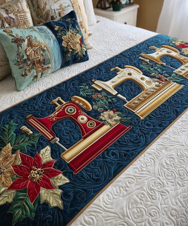 Cozy Quilted Bed Runner — Soft Textured Bed Scarf For Warm, Inviting Bedroom Style; Washable & Lightweight