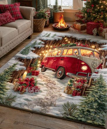 Cozy Trail Area Rug - Rustic Outdoor-Inspired Accent For Entryway & Hall, Durable Low-Pile, Stain-Resistant, Non-Slip Backing