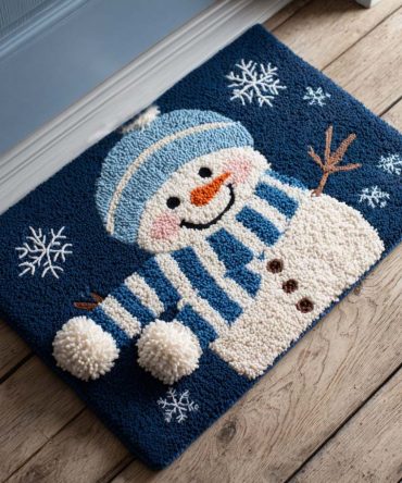 Cute Snowman Holiday Doormat — Festive Snowman Welcome Mat For Christmas, Durable Coir With Non-Slip Backing, Indoor/Outdoor Seasonal Porch Rug