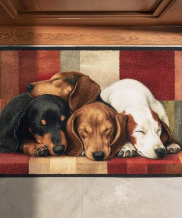 Dachshund Dreams Welcome Mat — Long Dog Doormat For Front Porch & Entryway , Durable, Weather-Resistant, Non-Slip Mat For Dachshund Lovers