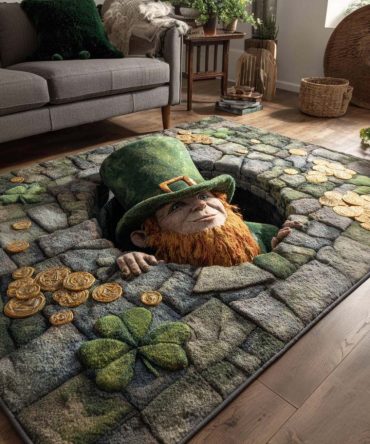 Handcrafted Deep-Cave Treasure Area Rug — Plush, High-Definition Ocean Accent Rug For Living Room, Bedroom & Coastal Decor