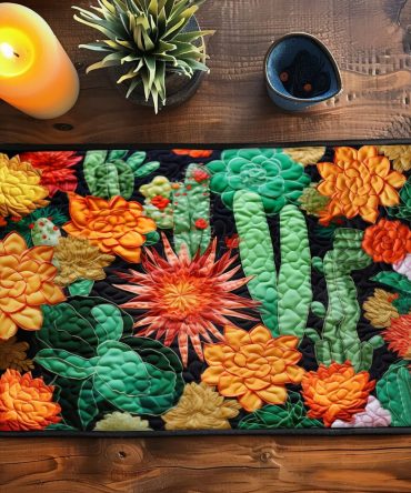 Desert Dream Boho Quilted Table Placemat — Southwestern Cotton & Batting Dining Mat, Heat-Resistant, Machine-Washable Accent