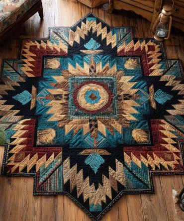 Desert Hawk Feather Custom Shape Rug - Unique Southwestern Feather Silhouette Rug, Custom Cut Accent For Entryway Or Wall Display