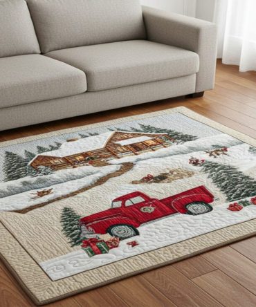 Drifting Snow Minimalist Area Rug - Subtle Winter-Inspired Low-Pile Accent Rug For Living Room, Bedroom & Office, Durable & Easy-Clean