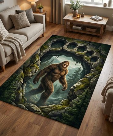 Elder Shadow Contemporary Area Rug — Dark Neutral Geometric Design For Modern Living Rooms, Offices & Minimalist Interiors