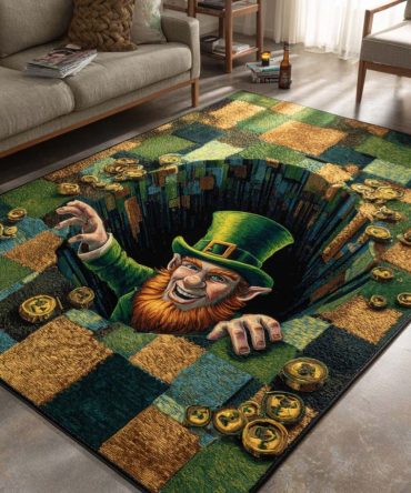 Emerald Grotto Luxe Rug - Enchanting Moss-Green Design, Handcrafted Textures, Durable Low-Profile Pile For Cozy Corners & Study Areas