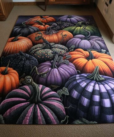 Enchanted Mix Patterned Rug - Eclectic Emerald & Jewel Tones, Durable Fade-Resistant Pile, Ideal For High-Traffic Living Rooms & Halls