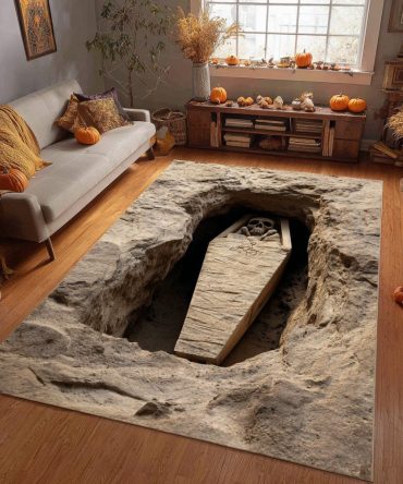 Eternal Descent Modern Art Rug — Moody Gradient Area Rug For Chic Interiors, Loft Spaces & Statement Styling (Smoky Hues, Urban Vibe)