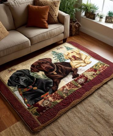 Faithful Fields Cozy Area Rug - Timeless Floral Meadow Design, Low-Pile Durable Rug For Living Room, Bedroom & Farmhouse Décor