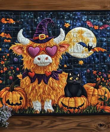 Farmyard Frights Quilted Placemat — Scary Barnyard Table Accent, Quilted Cotton Placemat for Halloween Parties & Autumn Tables — Machine Washable & Gift-Ready