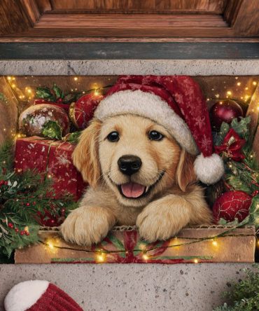 Cheerful Holiday Welcome Mat — Premium Seasonal Christmas Doormat For Front Door, Weather-Resistant, High-Contrast Festive Design
