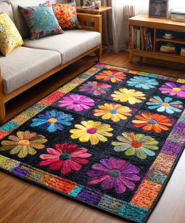 Floral Whisper Serenity Rug — Subtle Botanical Area Rug With Muted Palette, Soft Low Pile & Non-Slip Backing For Refined Spaces