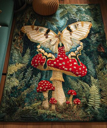 Forest Charm Area Rug — Charming Woodland Floral Rug, Soft Low-Pile Accent For Cozy Living Rooms, Nurseries & Cottage Interiors