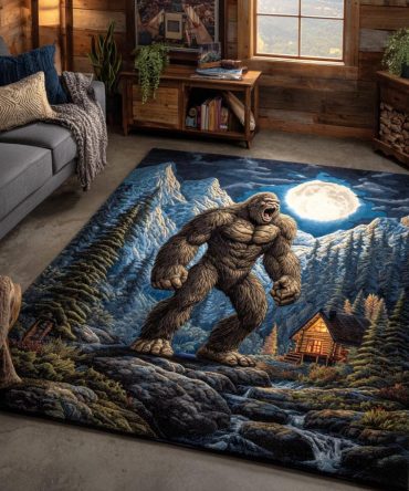 Forest Giant Area Rug — Oversized Woodland Statement Rug, Durable Low-Pile Accent For Living Rooms, Play Spaces & Large Rooms