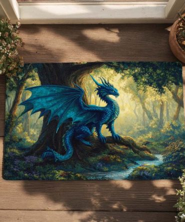 Forest Guardian Outdoor Welcome Mat — Durable All-Weather Decorative Door Mat With Nature-Inspired Design For Porch & Entryway