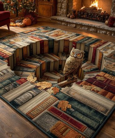 Cozy Reader’S Nook Area Rug — Plush Forest Motif Rug For Reading Corners & Small Lounges, Low-Pile Comfort & Durable Construction — Multiple Sizes , Fast Shipping & Easy Returns