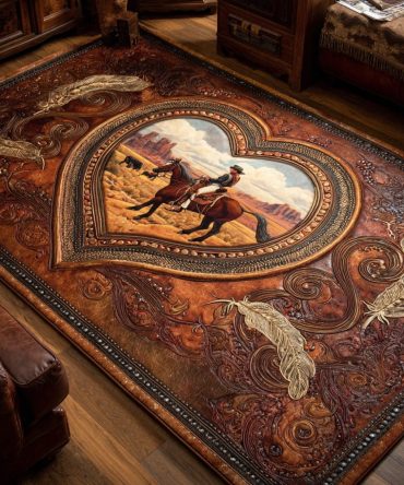 Frontier Soul Tribal Area Rug — Bold Geometric Motif, Durable Low-Pile Rug For Living Room, Dining Room & Den