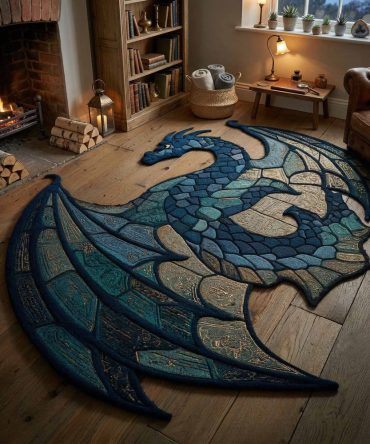Frost Glide Custom Shape Rug — Curved Custom Accent Rug, Sleek Low-Pile Design For Modern Living Areas & Entryways