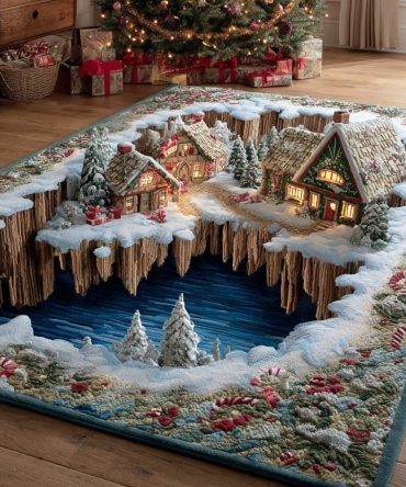 Frost Meadow Botanical Area Rug — Soft Meadow Floral Pattern, Low-Pile Indoor Rug For Living Room, Bedroom & Sunroom