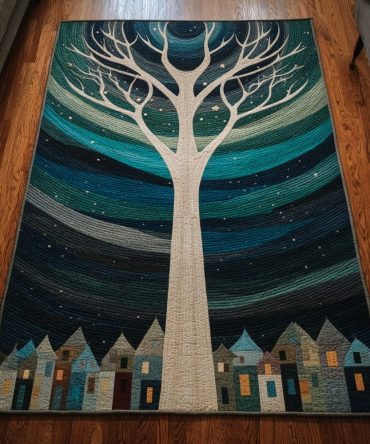 Frosted Canopy Decorative Rug — Textured Leaf & Canopy Motif Area Rug With Premium Blend Fibers, Machine-Friendly Care & Anti-Slip Backing For Home