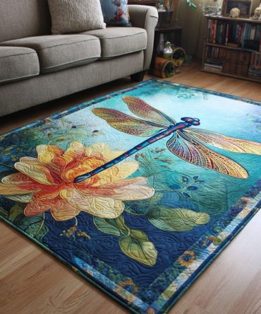 Garden Glow Floral Accent Rug — Luminous Botanical Area Rug, Low-Pile, Durable Statement For Living Room & Bedroom