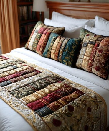 Botanical Garden Quilted Bed Runner — Vibrant Floral Cotton Throw For Beds, Eco-Friendly Accent For Modern & Cottage Interiors