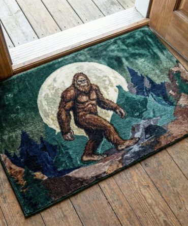 Lone Guardian Heavy-Duty Welcome Rug — Bold Protector-Themed Outdoor/Indoor Doormat, Non-Slip Entrance Mat For Porch, Cabin & Urban Homes