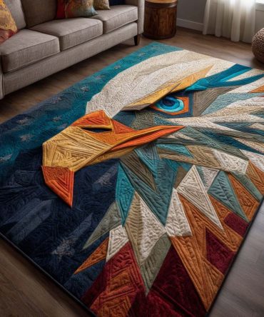 Contemporary Geometric Area Rug — Bold Modern Pattern, Low-Pile Durable Accent Rug For Living Room, Hallway & Office Spaces