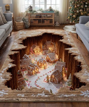 Ginger Glow Plush Area Rug — Soft Low-Pile Vintage-Inspired Accent Rug For Living Room, Bedroom & Entryway, Durable & Cozy Décor