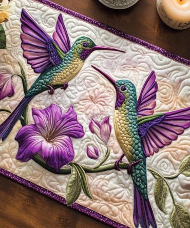 Glimmer Quilted Placemat for Stylish Tables — Metallic-Sheen Dining Mat, Heat-Protective, Machine-Washable, Ideal for Hosting